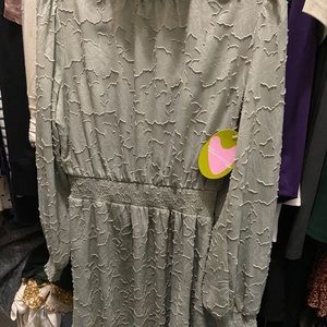Adorable fall/winter dress Lost +wander sage green